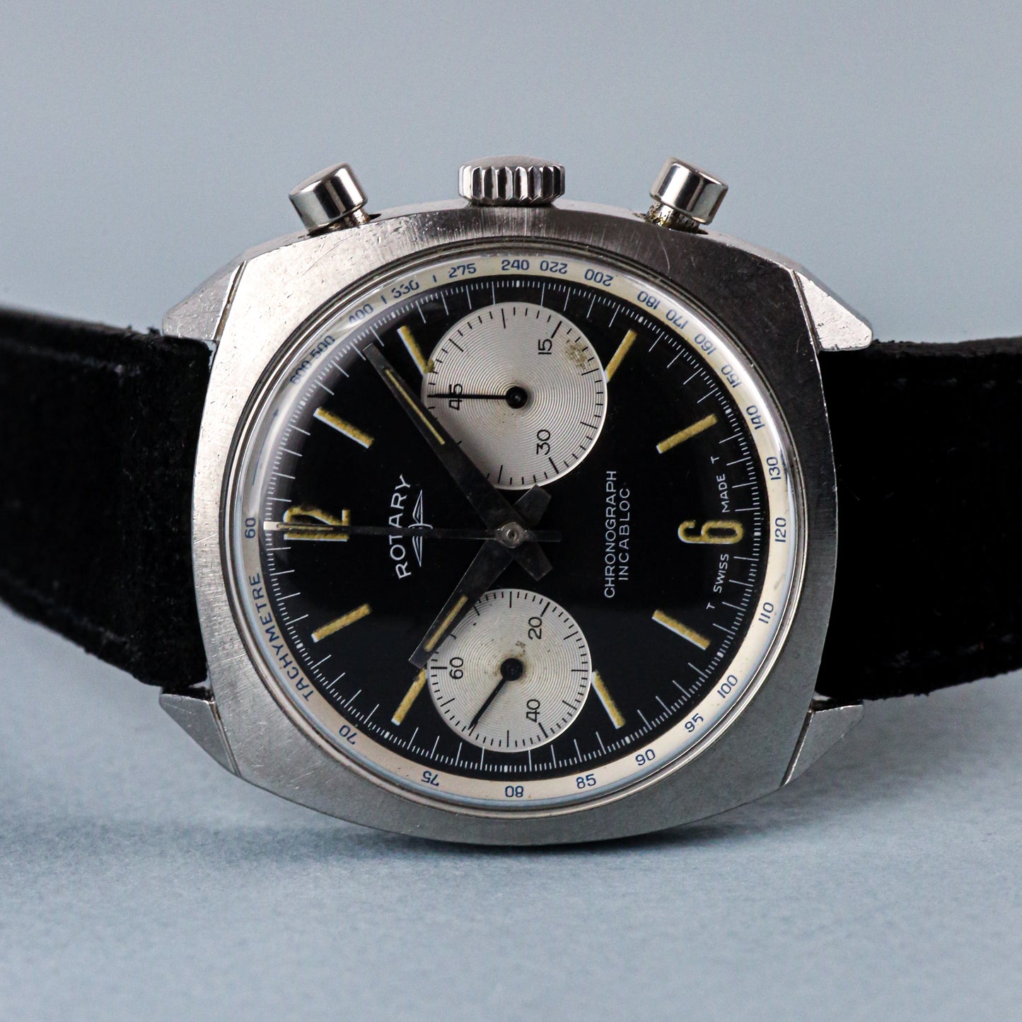 Rotary Panda Big Eye Vintage Chronograph