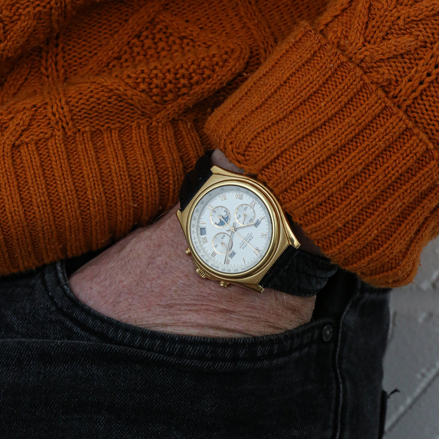 Zenith 30.0160.418 El Primero Moonphase 18k