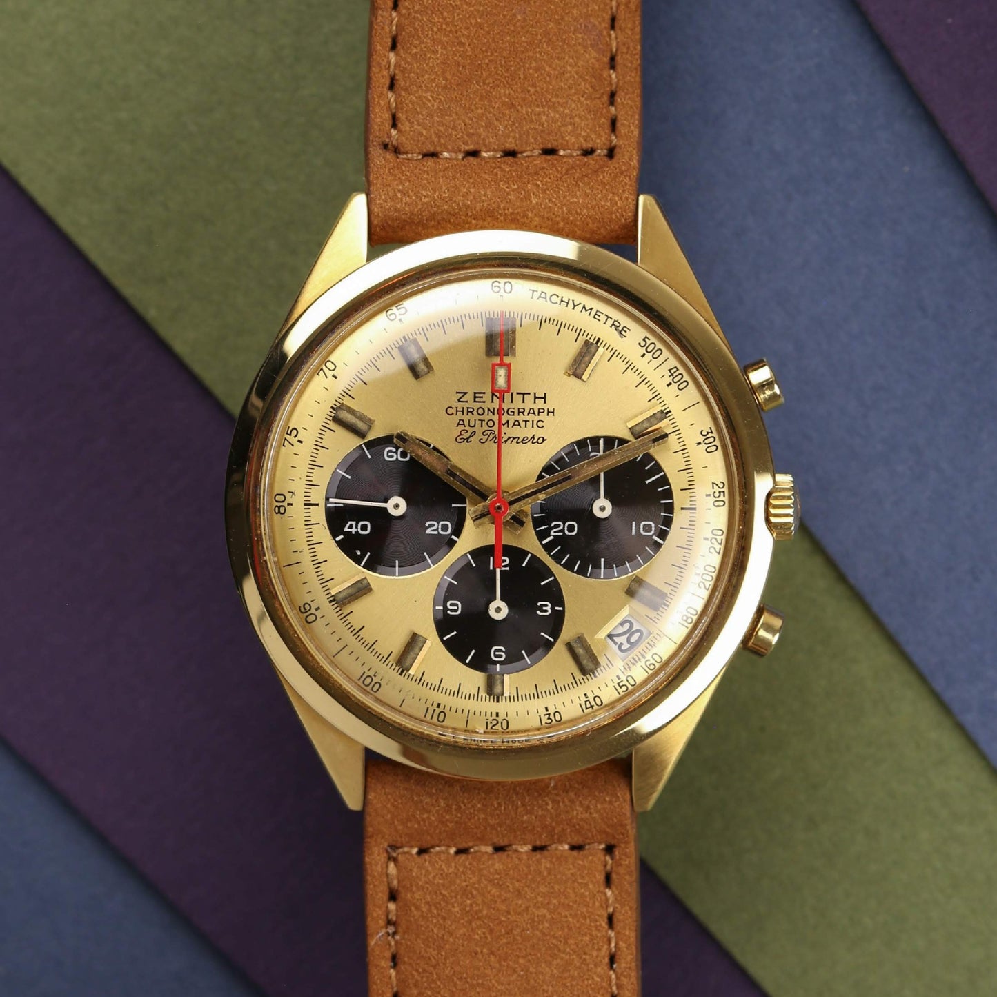 Zenith G582 Vintage El Primero 18k Chronograph