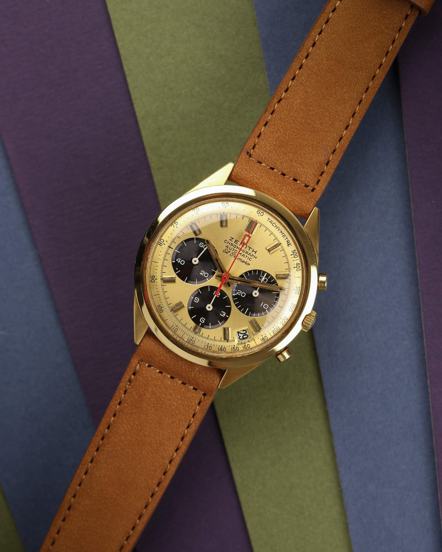 Zenith G582 Vintage El Primero 18k Chronograph