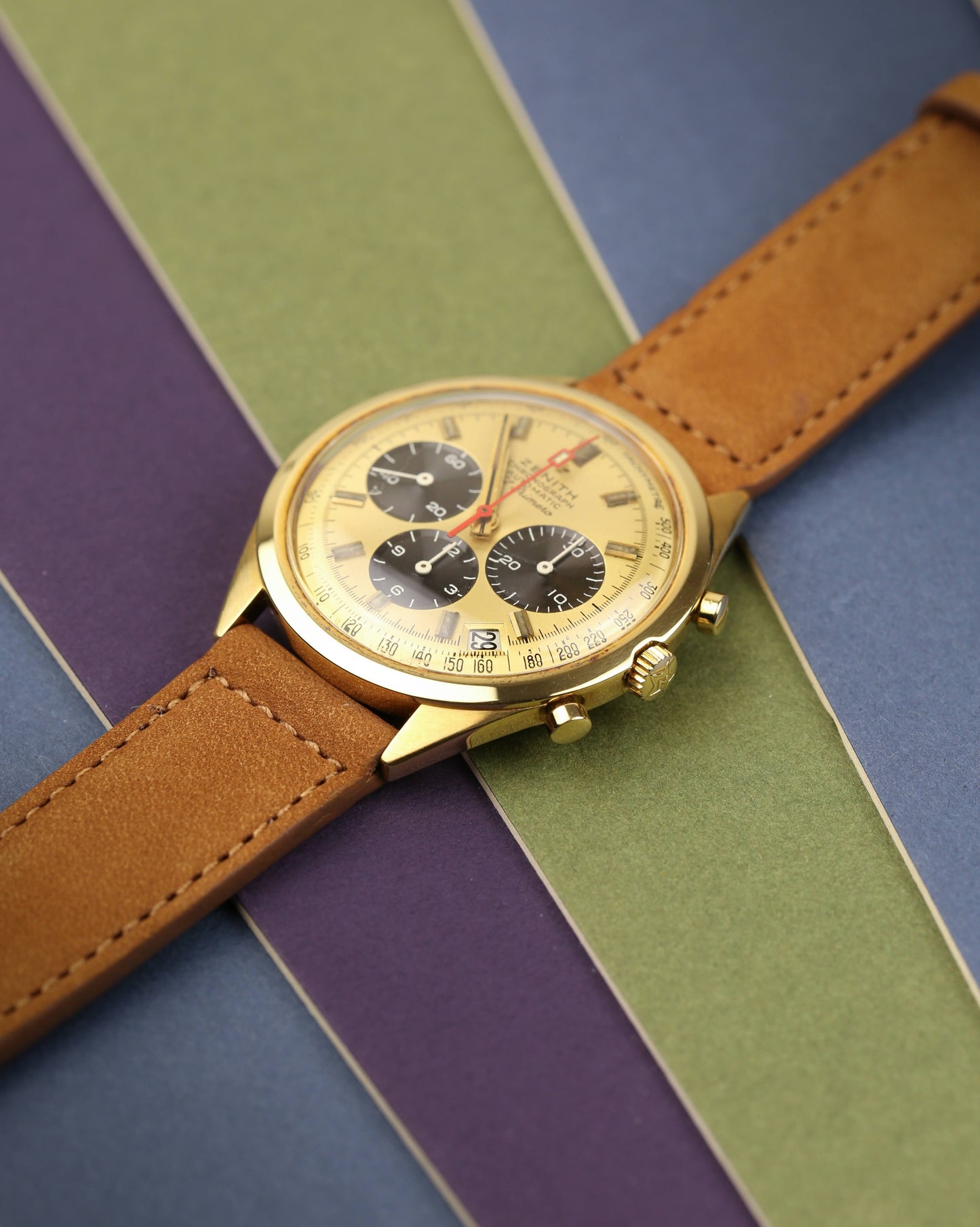 Zenith G582 Vintage El Primero 18k Chronograph