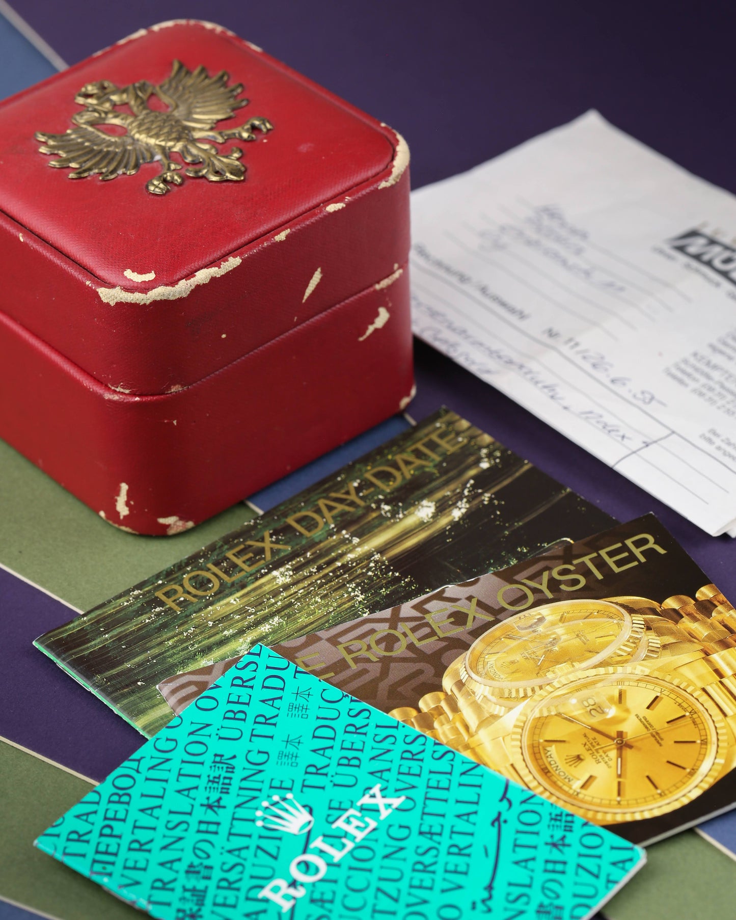 Rolex 18238 Day-Date 36mm 18k Yellow Gold Black Diamond Dial 1993