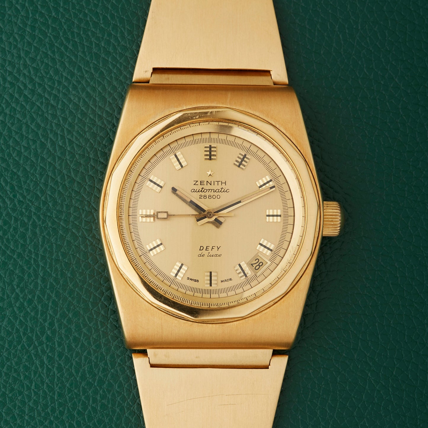 Zenith Defy De Luxe 18k Gold Gay Freres Gold Lobster Bracelet
