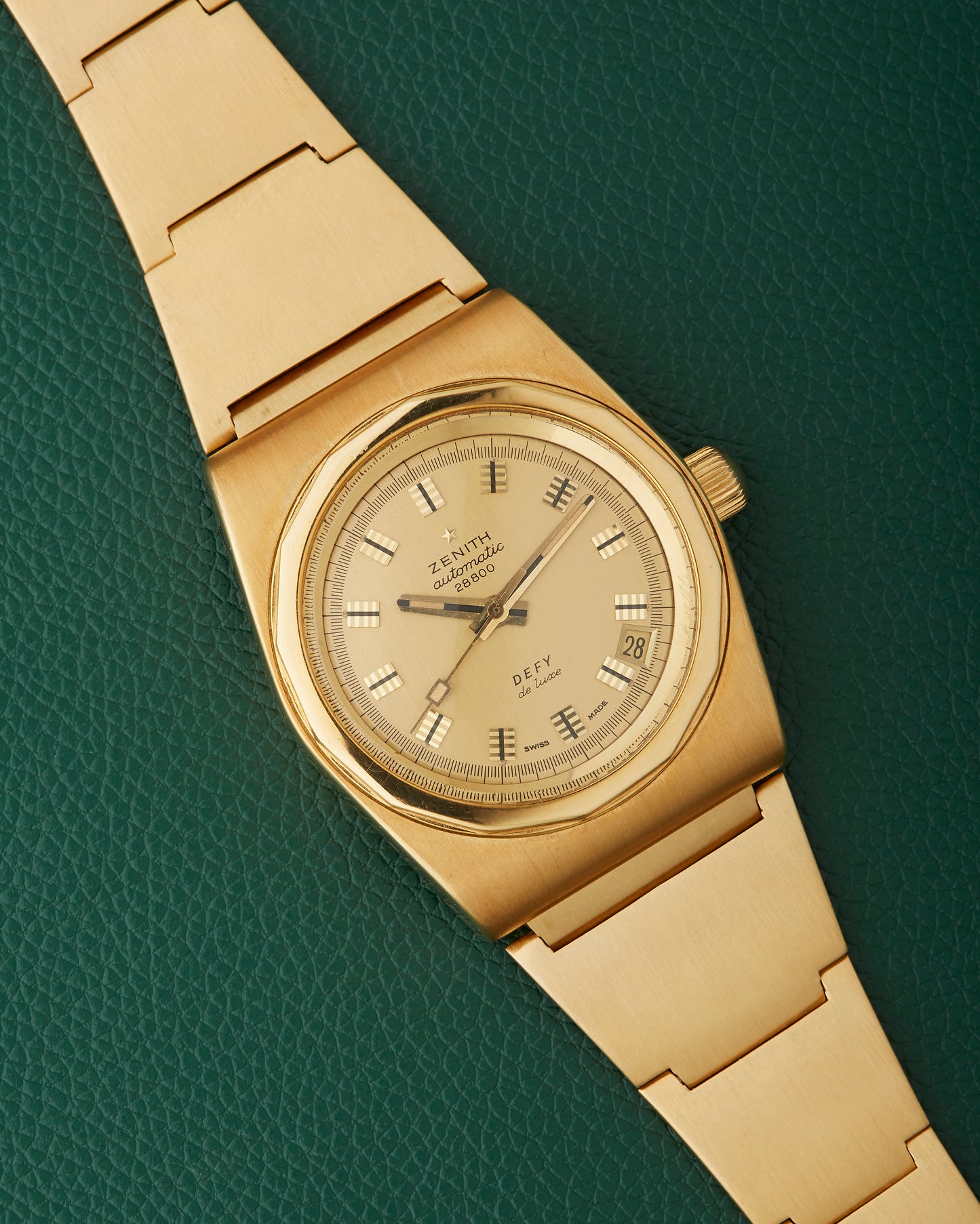 Zenith Defy De Luxe 18k Gold Gay Freres Gold Lobster Bracelet