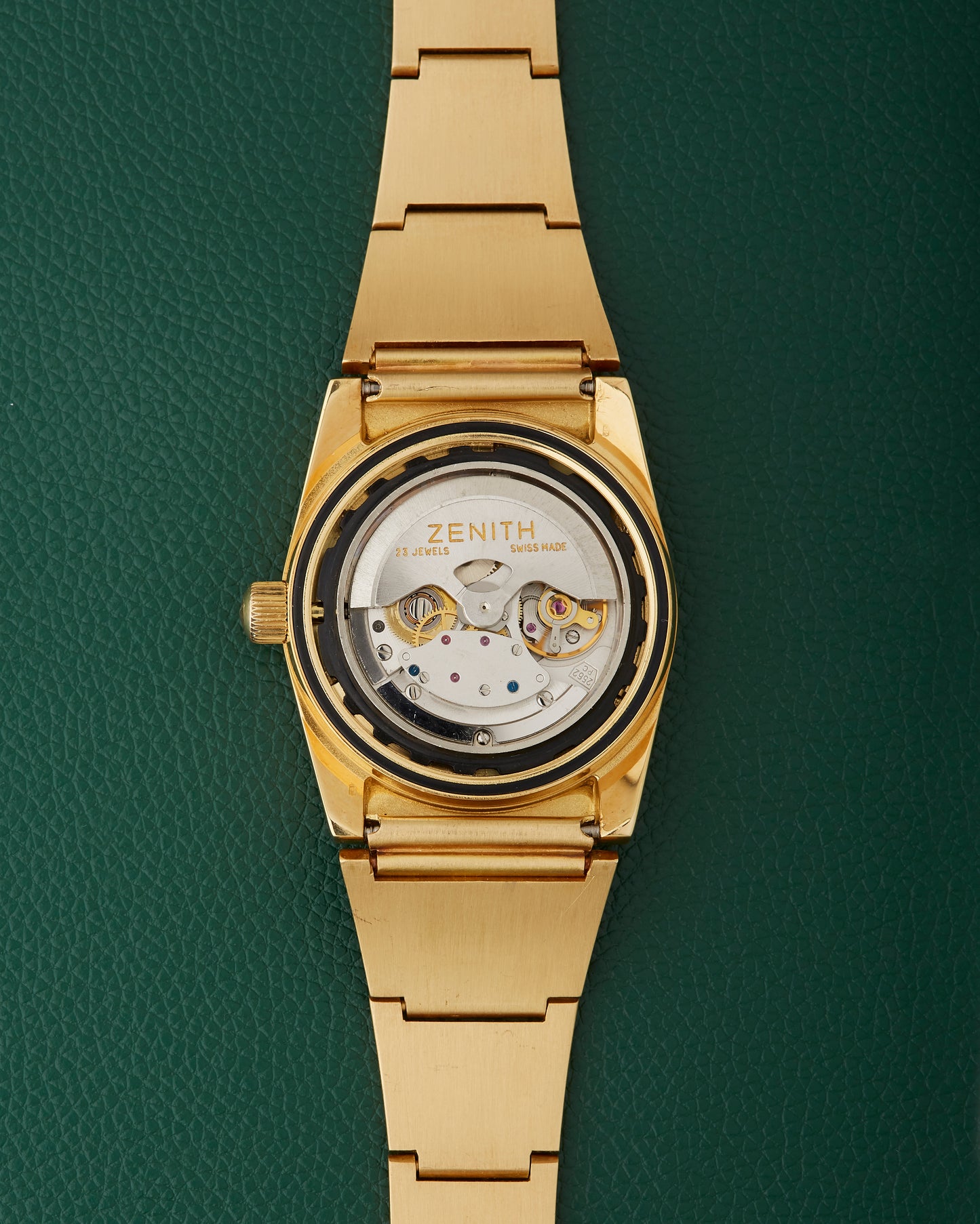 Zenith Defy De Luxe 18k Gold Gay Freres Gold Lobster Bracelet