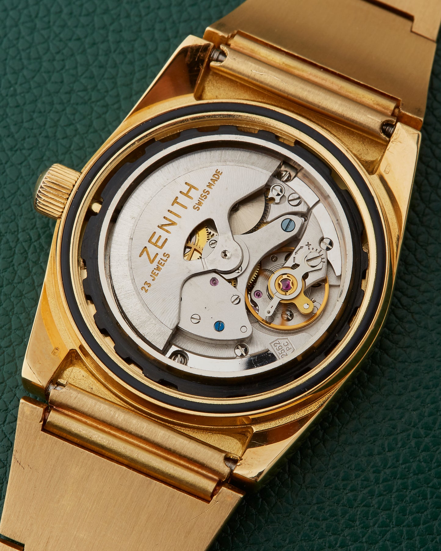 Zenith Defy De Luxe 18k Gold Gay Freres Gold Lobster Bracelet