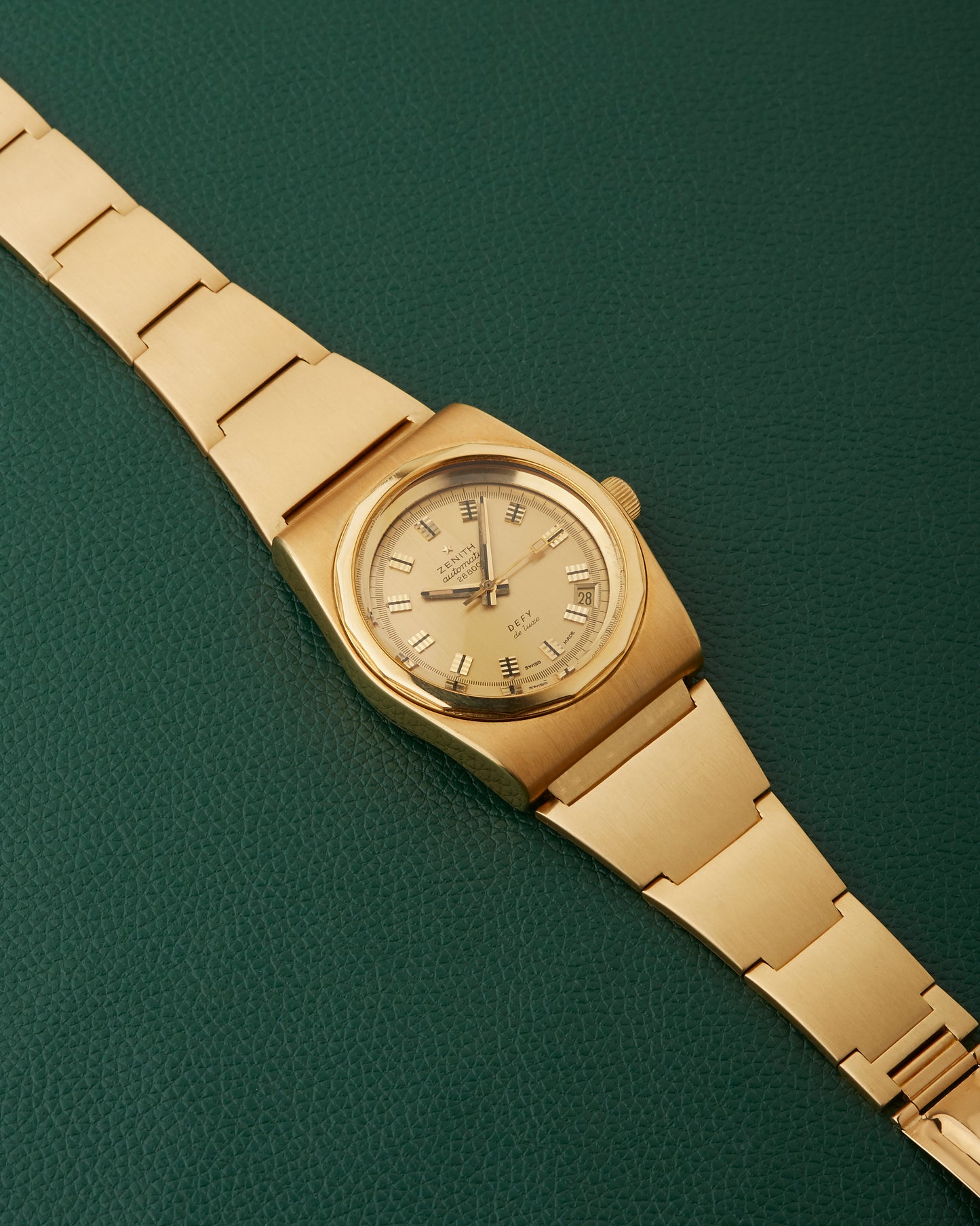 Zenith Defy De Luxe 18k Gold Gay Freres Gold Lobster Bracelet