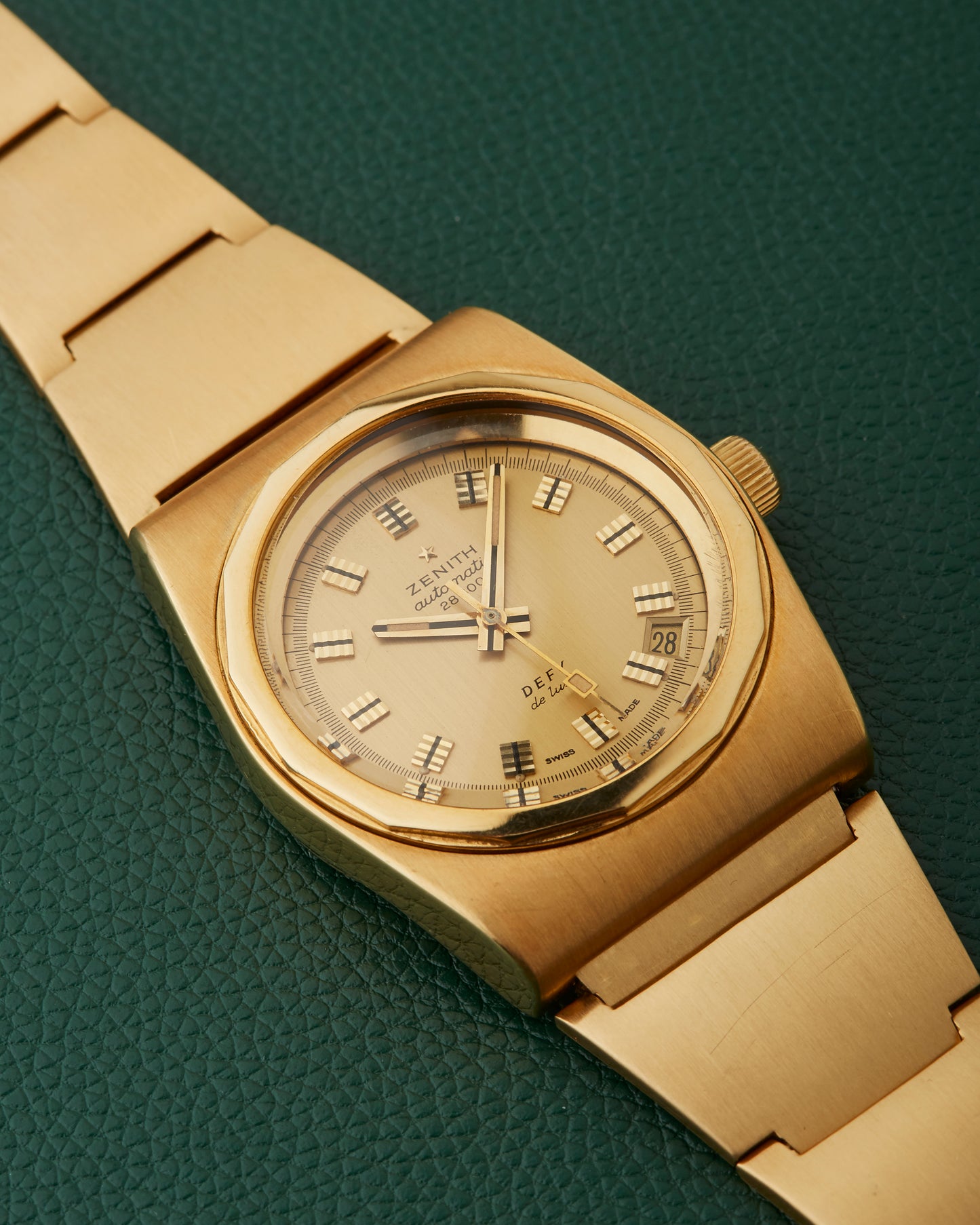 Zenith Defy De Luxe 18k Gold Gay Freres Gold Lobster Bracelet