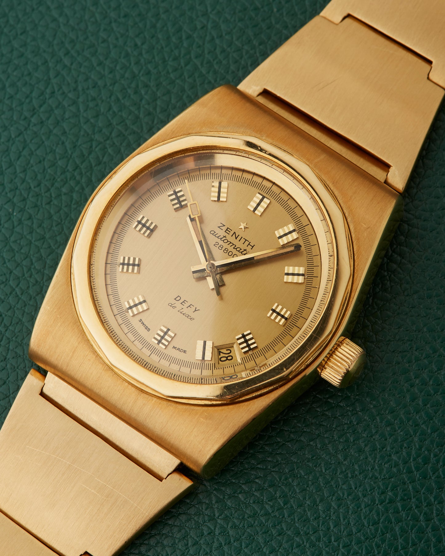 Zenith Defy De Luxe 18k Gold Gay Freres Gold Lobster Bracelet