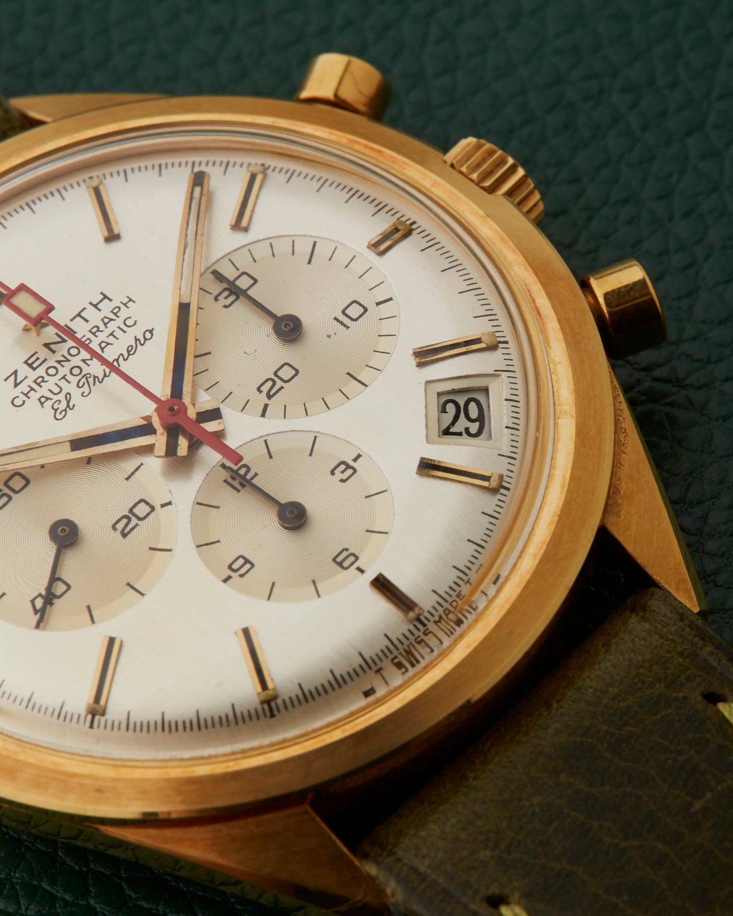 Zenith G583 El Primero 18k Yellow Gold Vintage Chronograph