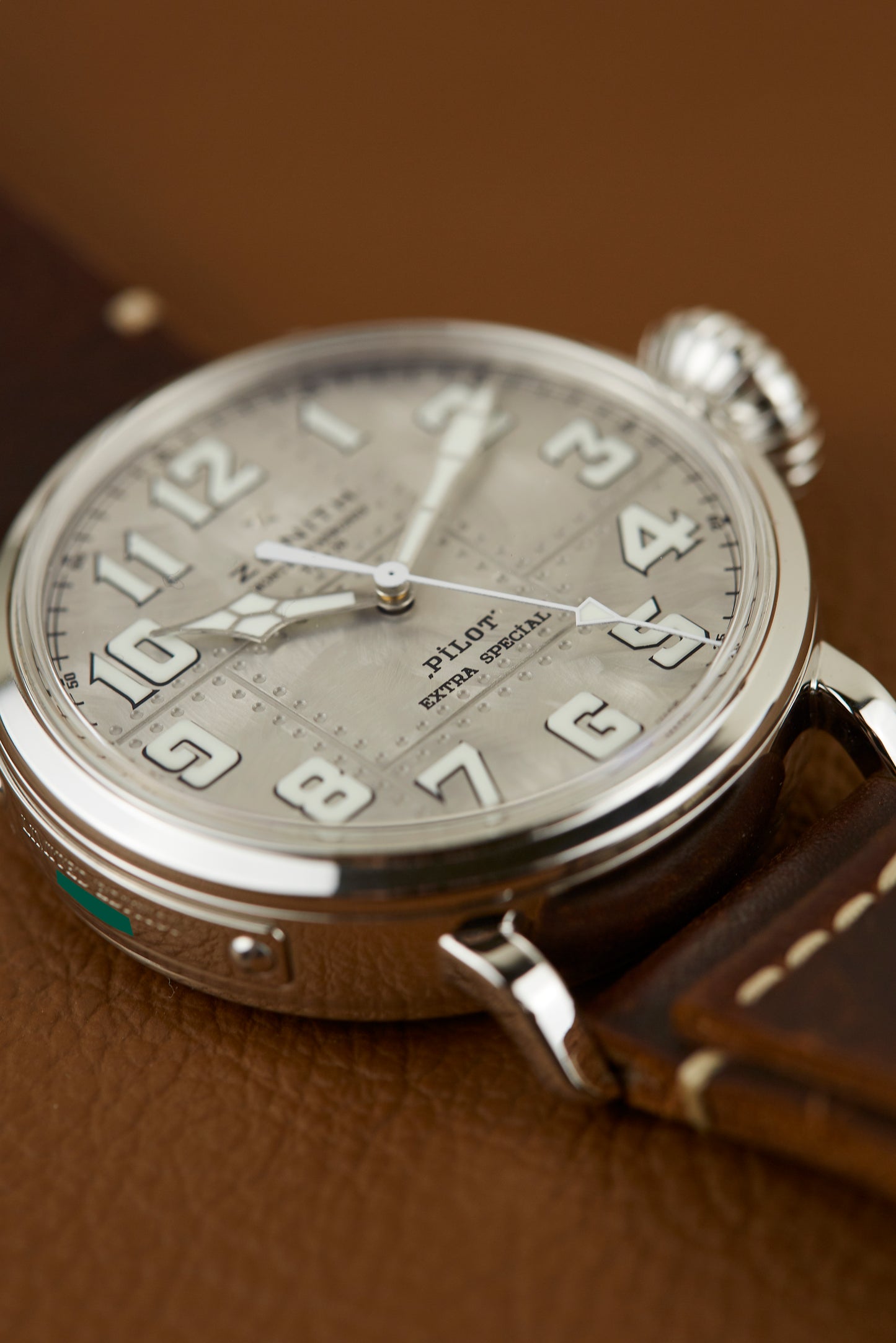 Zenith Pilot Montre D'Aeronef Type 20 Extra Special AG925 Silver 05.2430.679/17.c902 Full Set