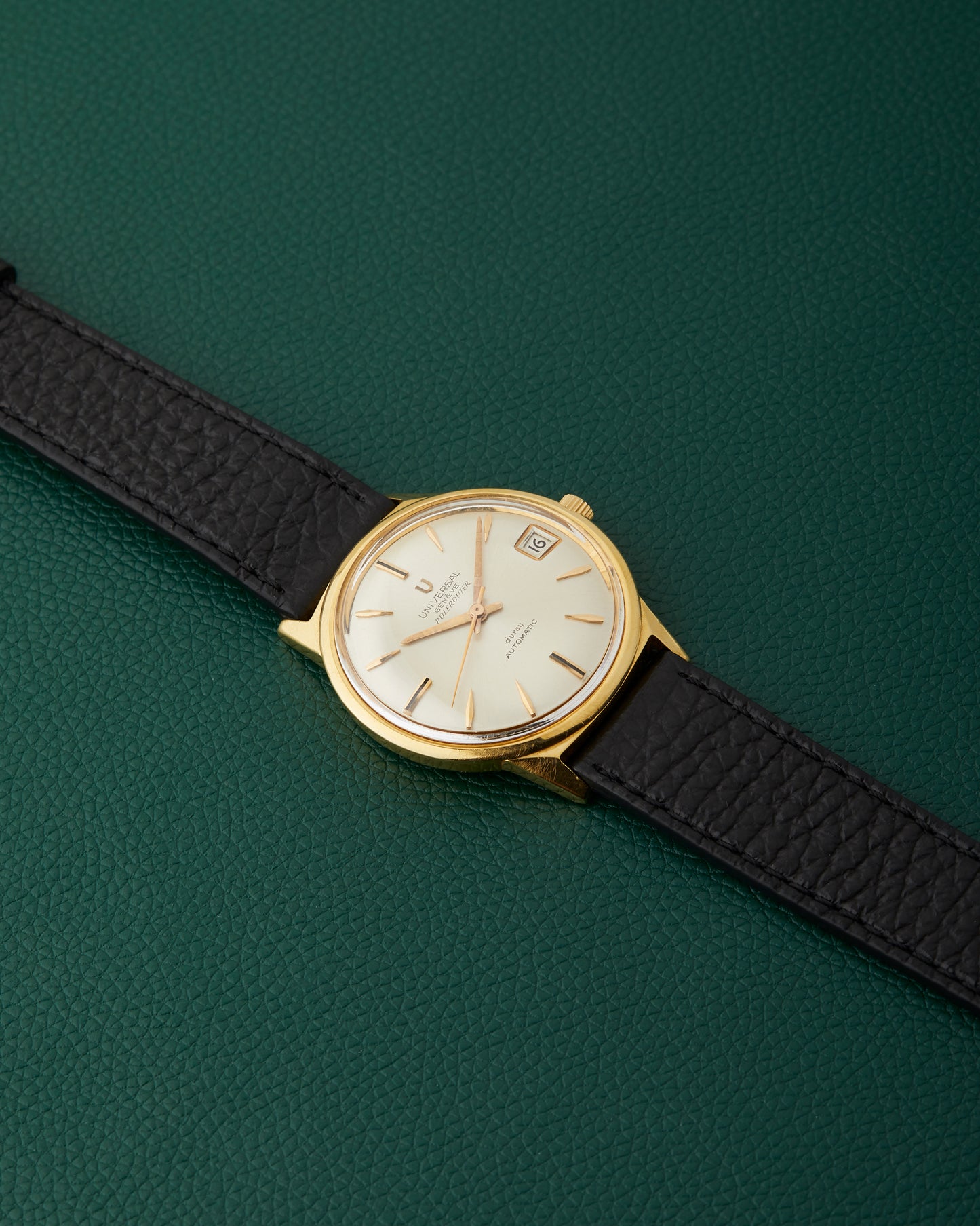 Universal Geneve Polerouter Ref. 104608 Duray Double Signed Yellow Gold 18K