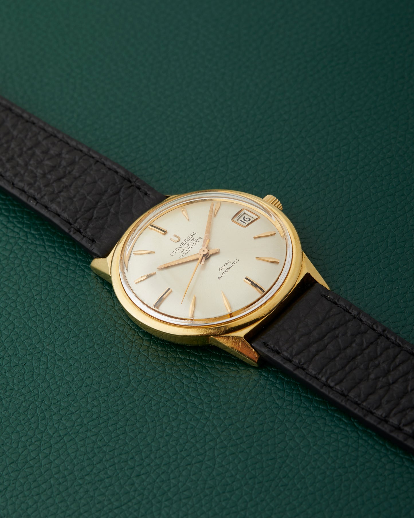 Universal Geneve Polerouter Ref. 104608 Duray Double Signed Yellow Gold 18K
