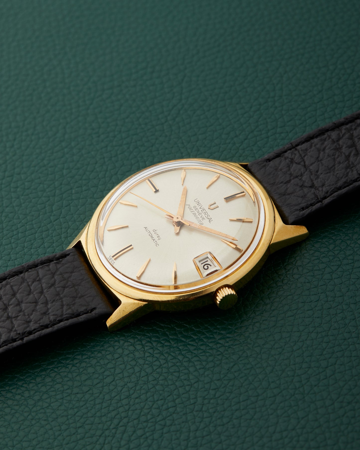 Universal Geneve Polerouter Ref. 104608 Duray Double Signed Yellow Gold 18K