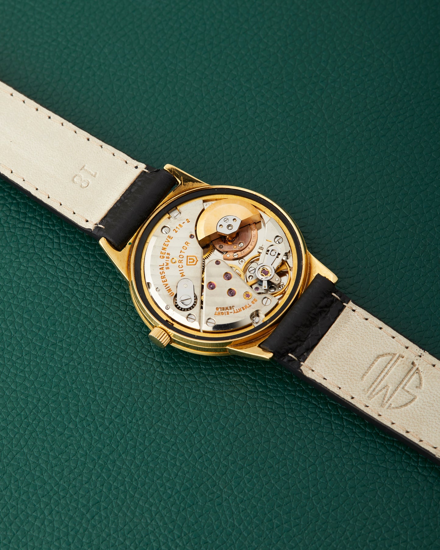 Universal Geneve Polerouter Ref. 104608 Duray Double Signed Yellow Gold 18K
