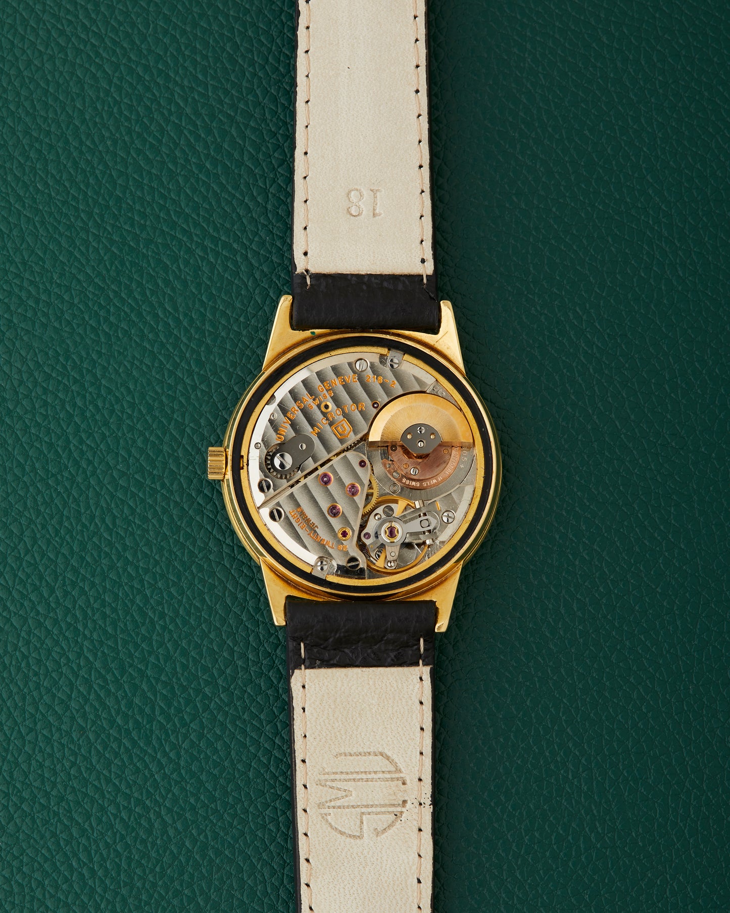 Universal Geneve Polerouter Ref. 104608 Duray Double Signed Yellow Gold 18K