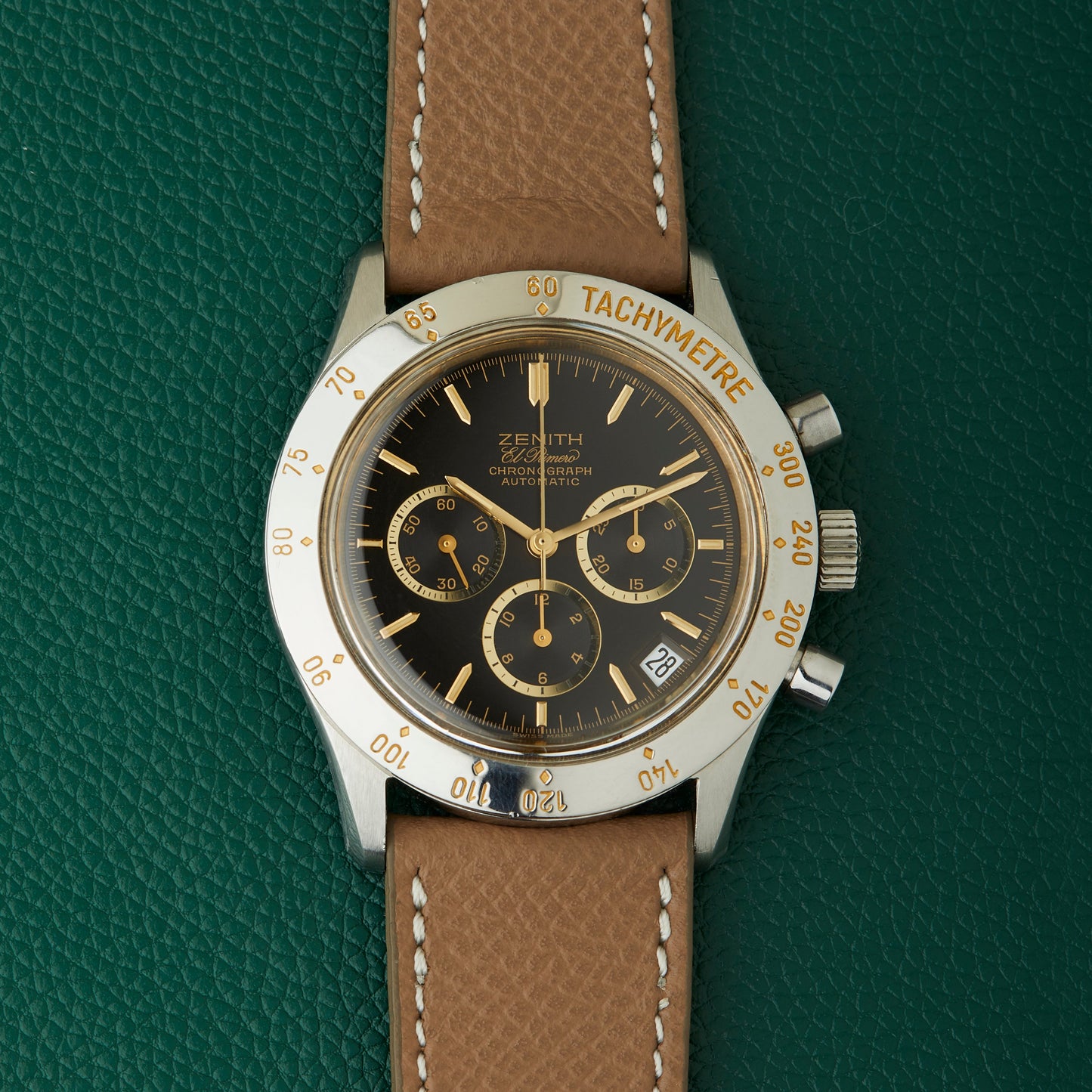 Zenith De Luca II 01.0300.400 El Primero Black Dial Neo-Vintage
