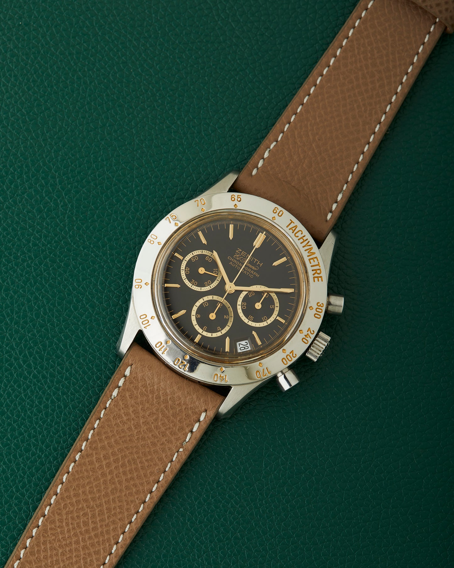 Zenith De Luca II 01.0300.400 El Primero Black Dial Neo-Vintage