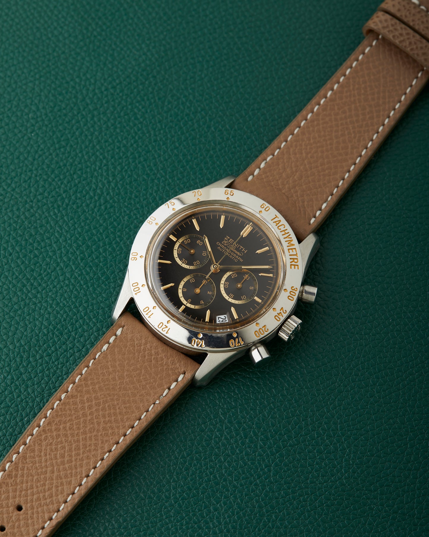 Zenith De Luca II 01.0300.400 El Primero Black Dial Neo-Vintage