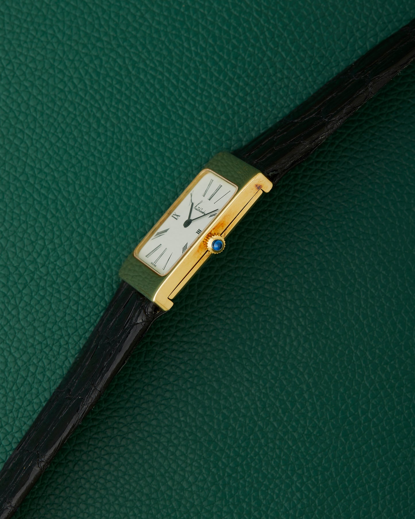 Kutchinsky by Chopard LUC 18K Yellow Gold Tank Ref. 2084 Box