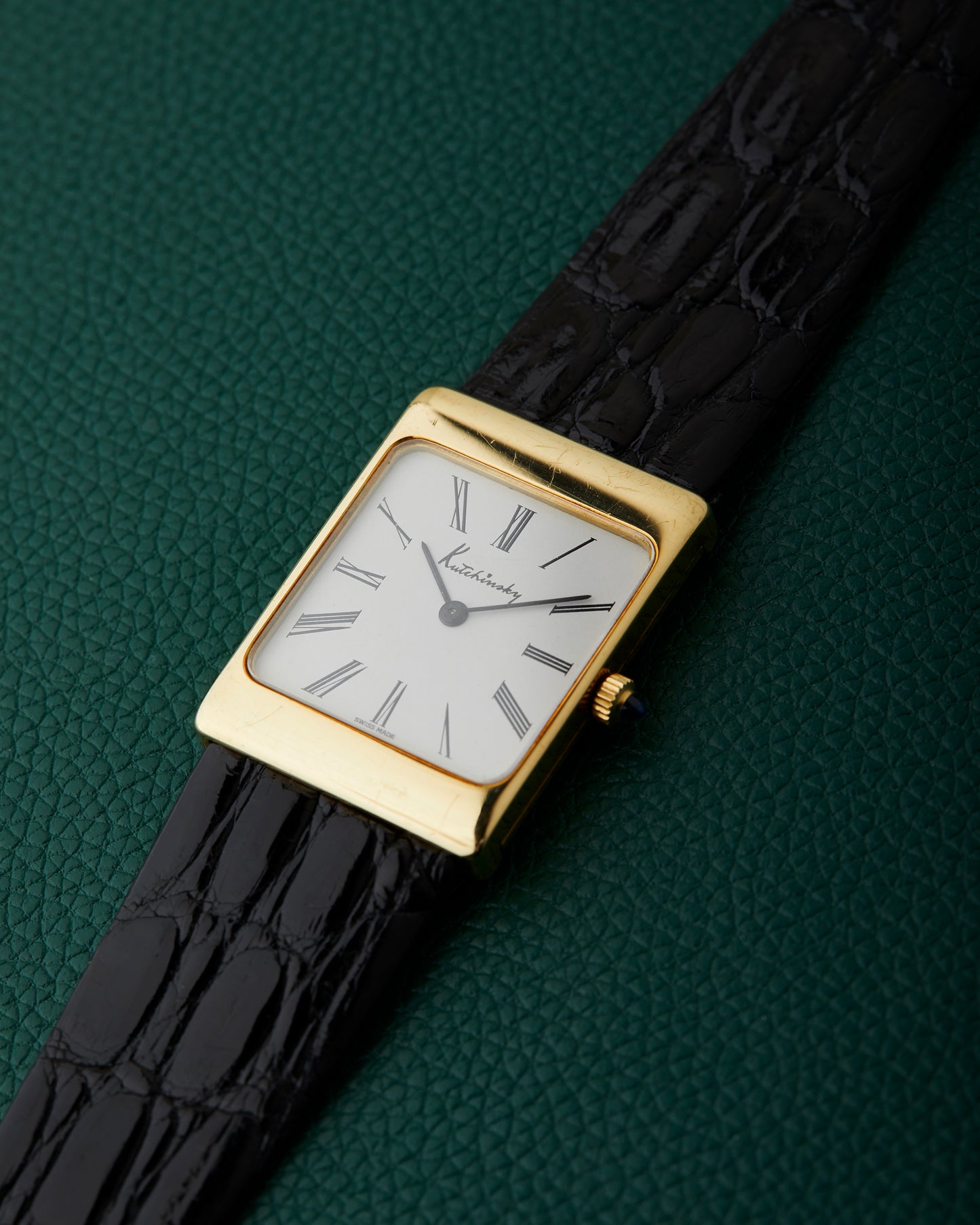 Kutchinsky by Chopard LUC 18K Yellow Gold Tank Ref. 2084 Box