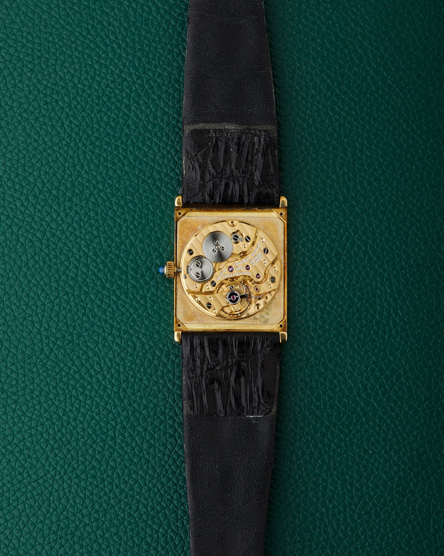 Kutchinsky by Chopard LUC 18K Yellow Gold Tank Ref. 2084 Box