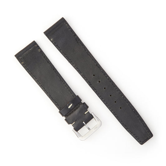 Hatchling Vintage Inspired Watch Strap Band Black 19mm