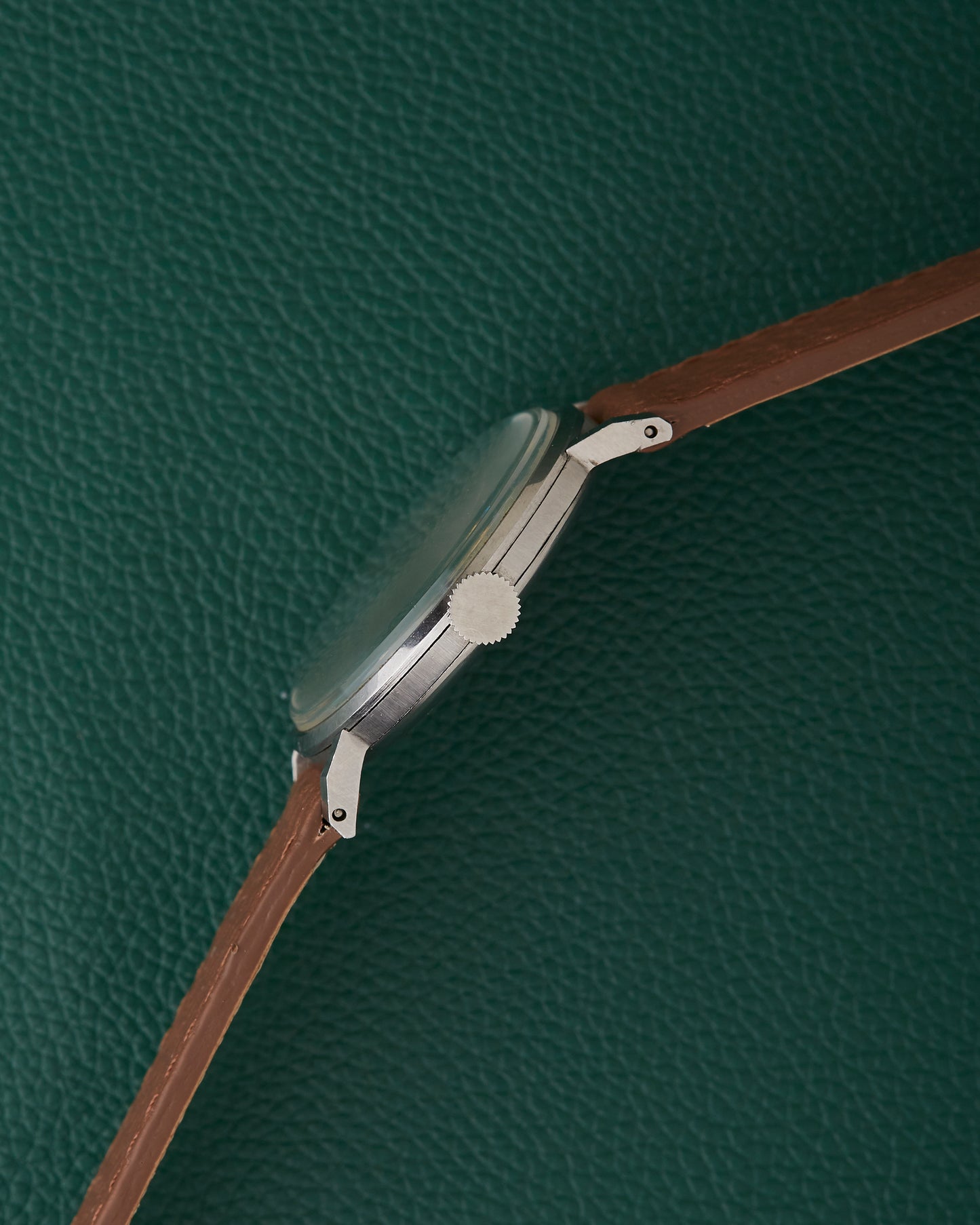 Glycine Bienne Geneve Art Deco Dial Stainless Steel Vintage