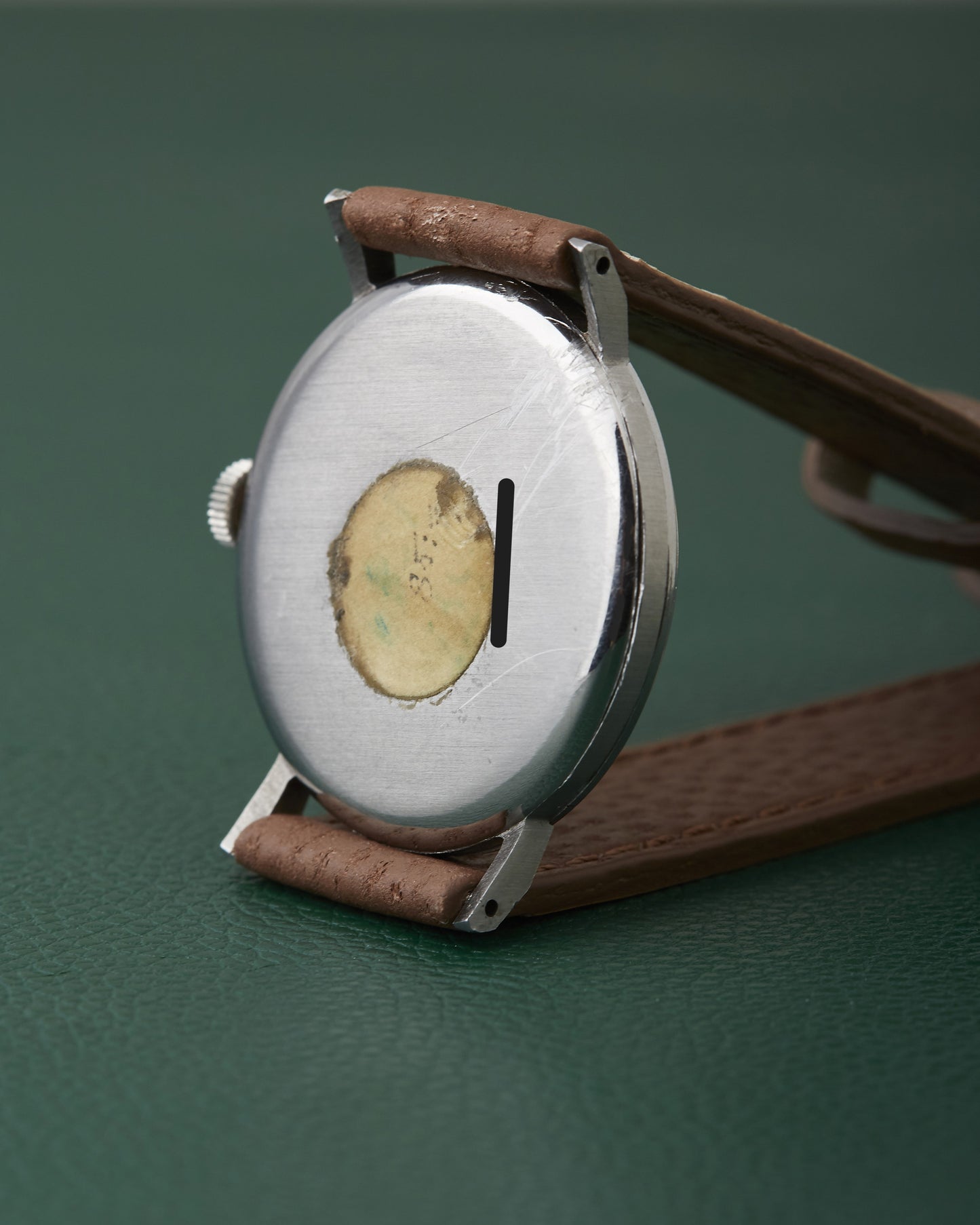 Glycine Bienne Geneve Art Deco Dial Stainless Steel Vintage