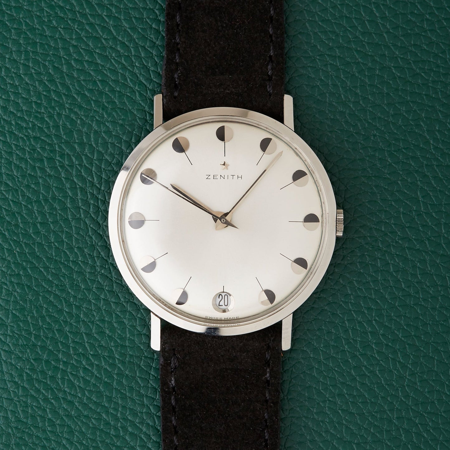 Zenith Art Deco Markers 34mm Stainless Steel Dress Watch