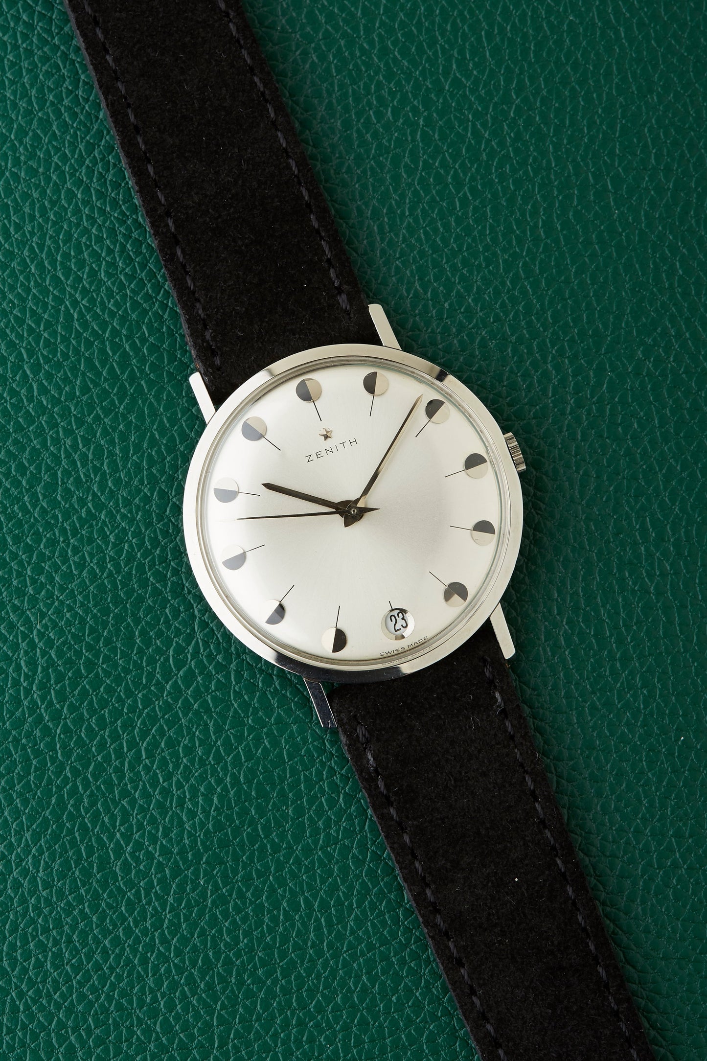 Zenith Art Deco Markers 34mm Stainless Steel Dress Watch
