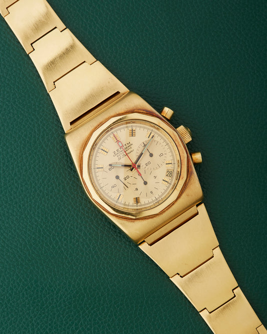 Zenith El Primero G7813 Lobster Bracelet 18k Gold