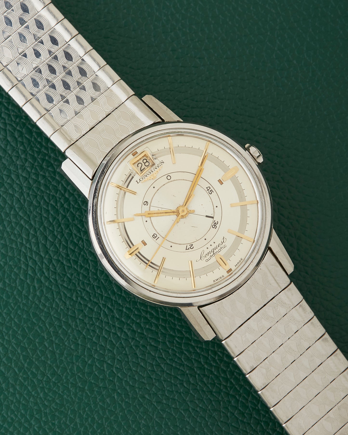 Longines Conquest 9032 Power Reserve Date Signed Bracelet