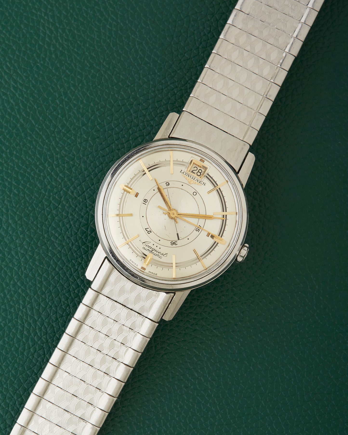 Longines Conquest 9032 Power Reserve Date Signed Bracelet