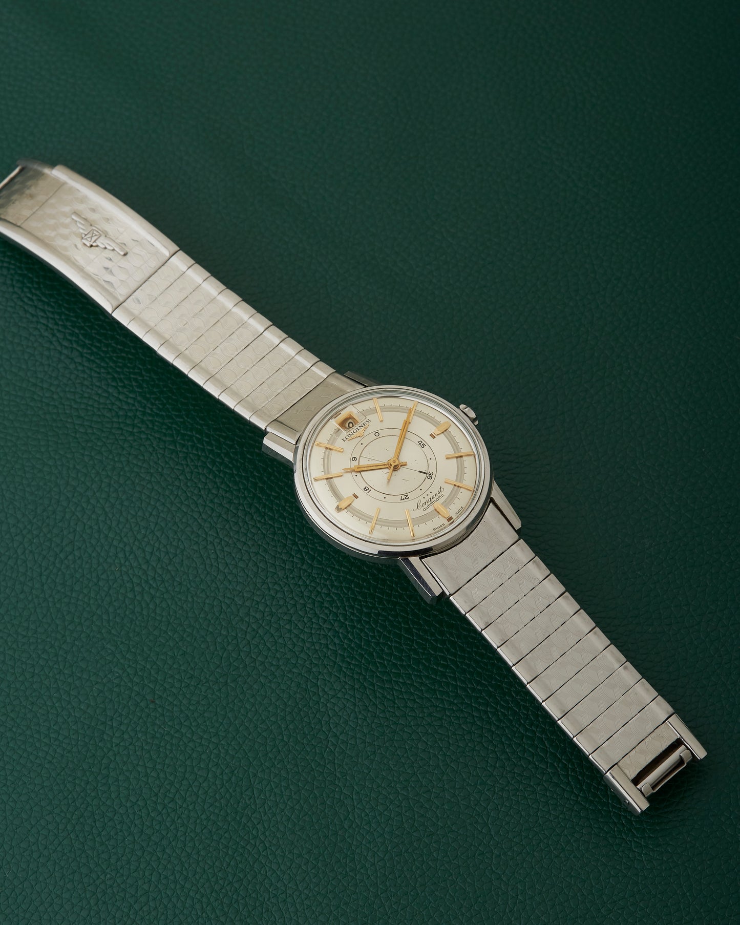 Longines Conquest 9032 Power Reserve Date Signed Bracelet