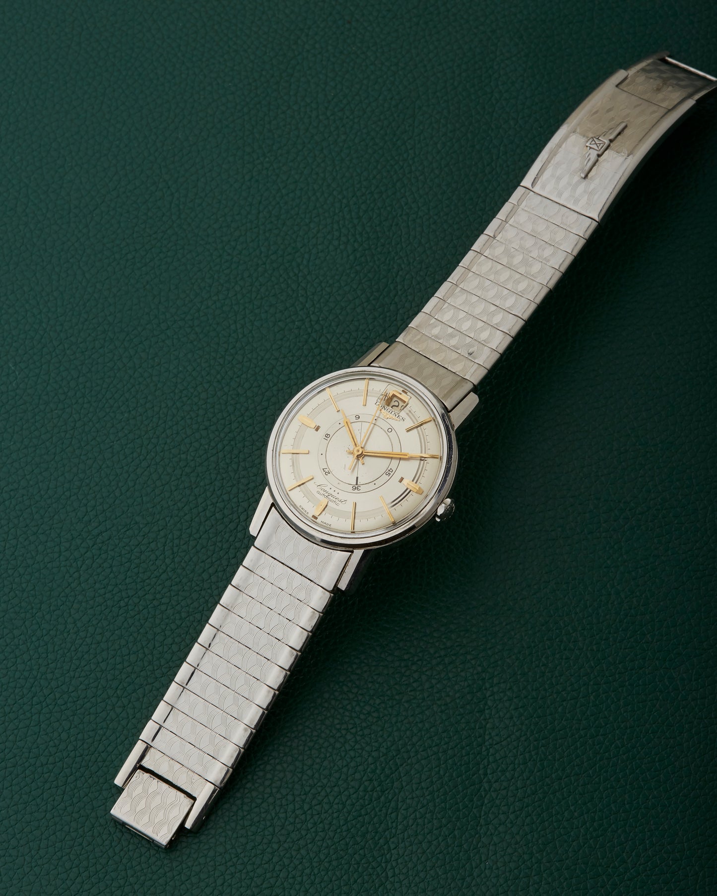Longines Conquest 9032 Power Reserve Date Signed Bracelet