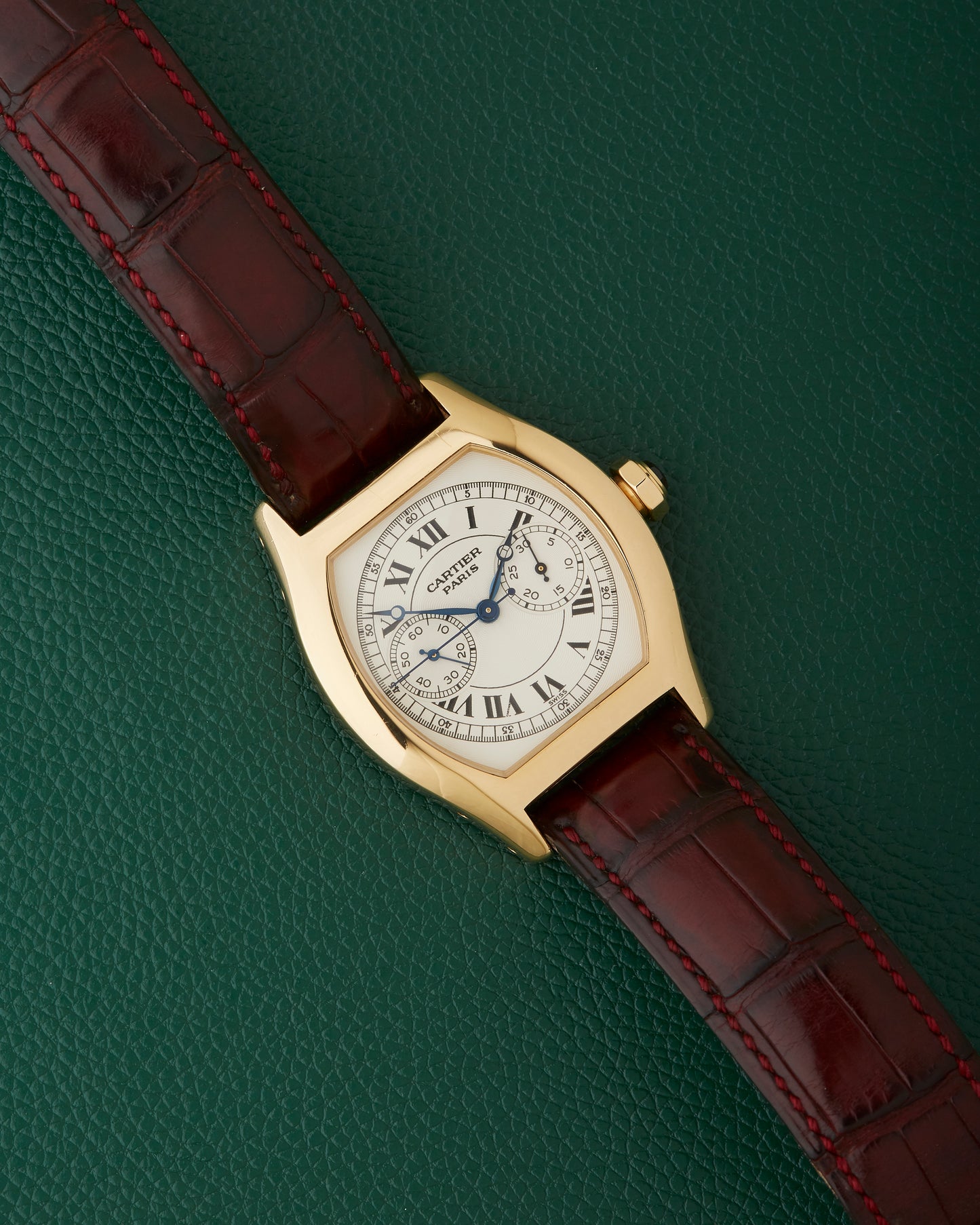 Cartier Tortue Monopoussoir CPCP 2356 Monopusher 18K Yellow Gold