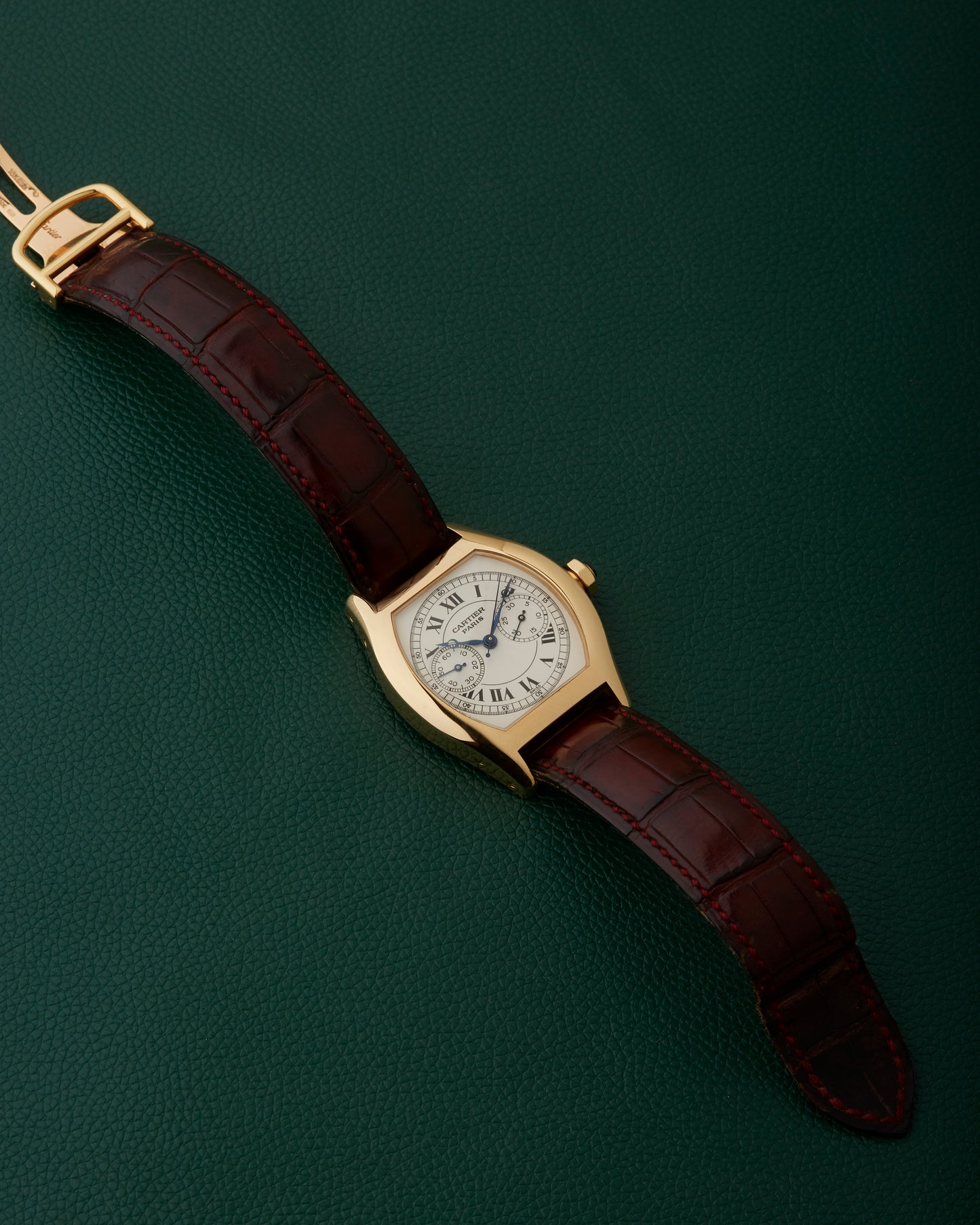 Cartier Tortue Monopoussoir CPCP 2356 Monopusher 18K Yellow Gold