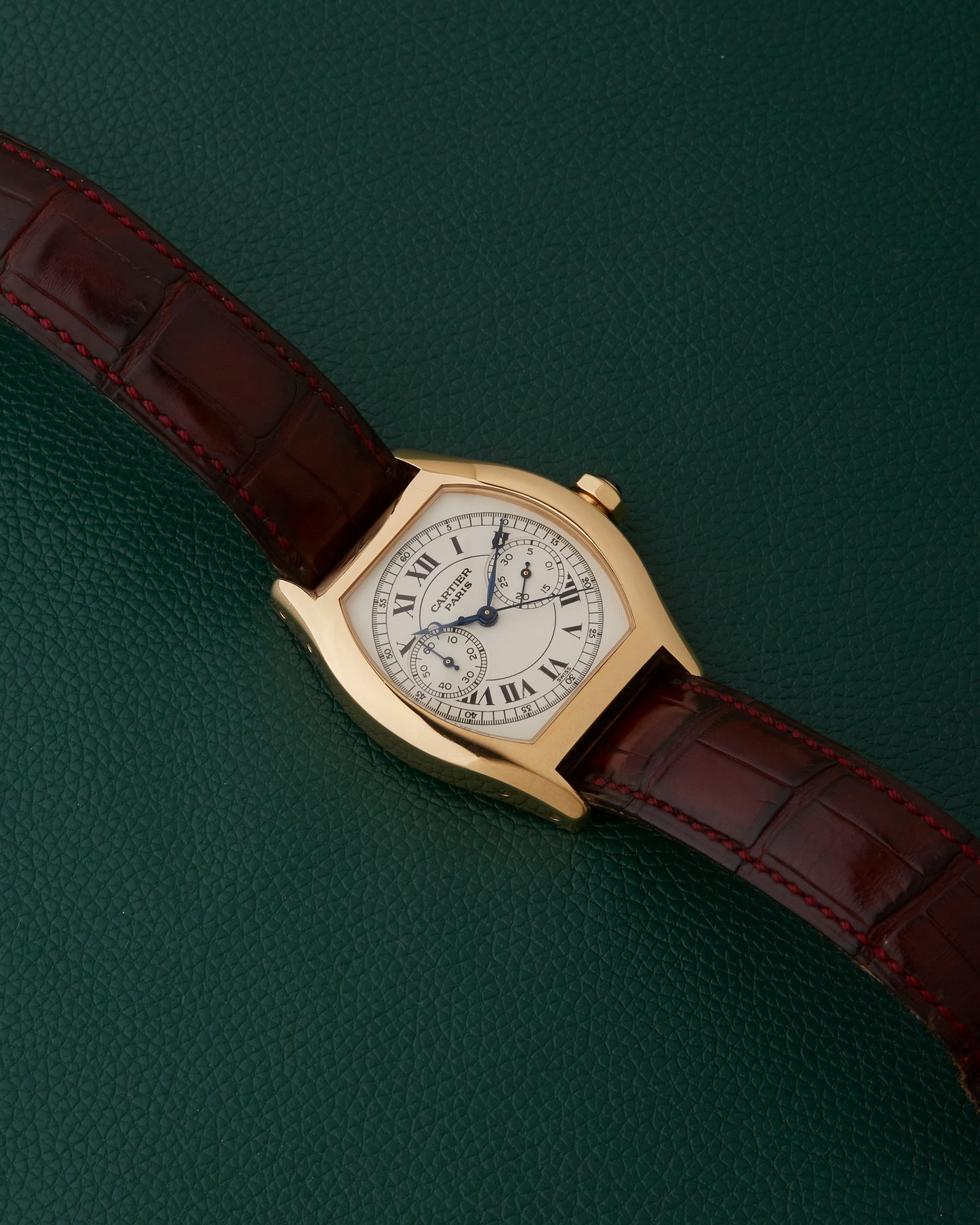 Cartier Tortue Monopoussoir CPCP 2356 Monopusher 18K Yellow Gold