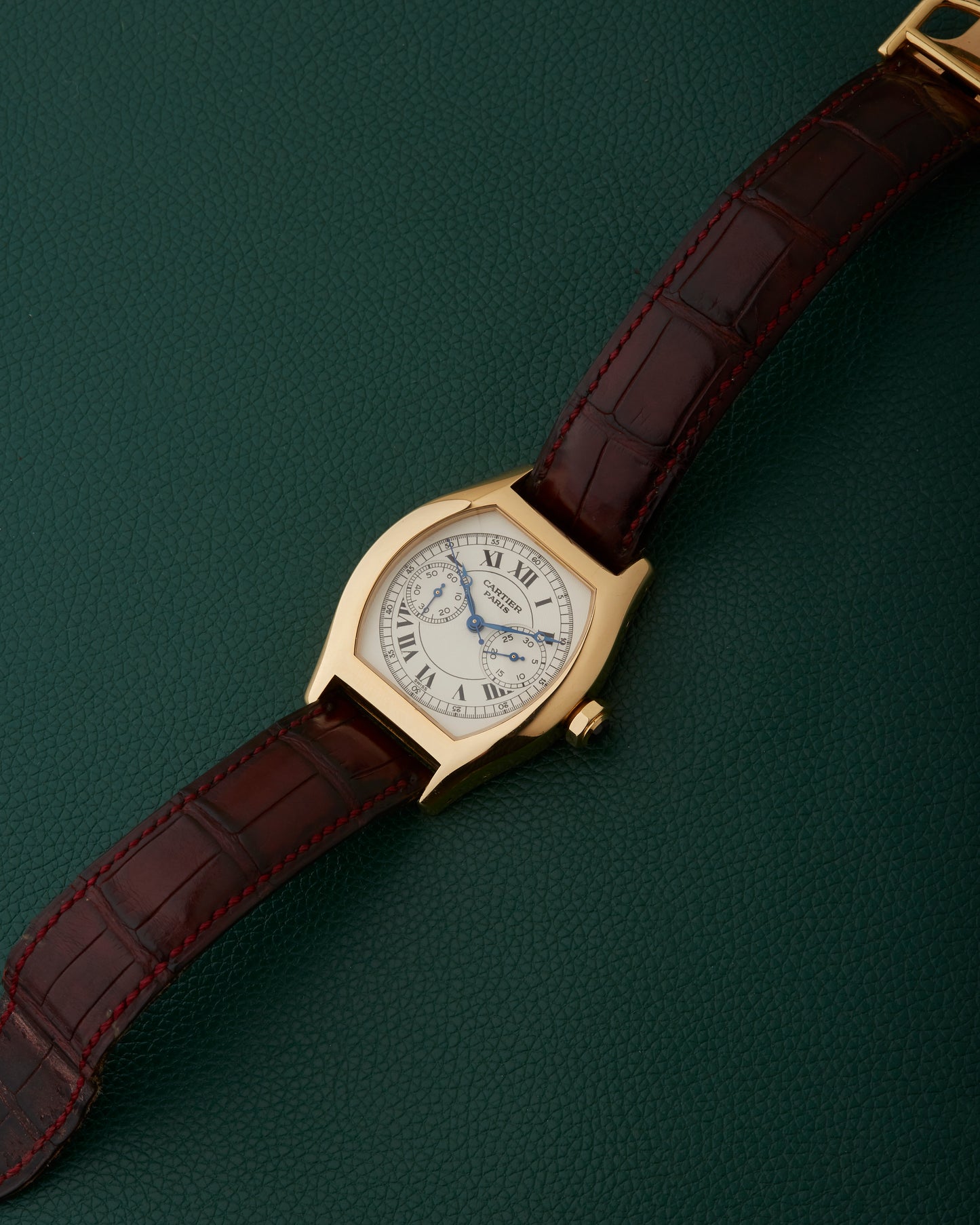 Cartier Tortue Monopoussoir CPCP 2356 Monopusher 18K Yellow Gold