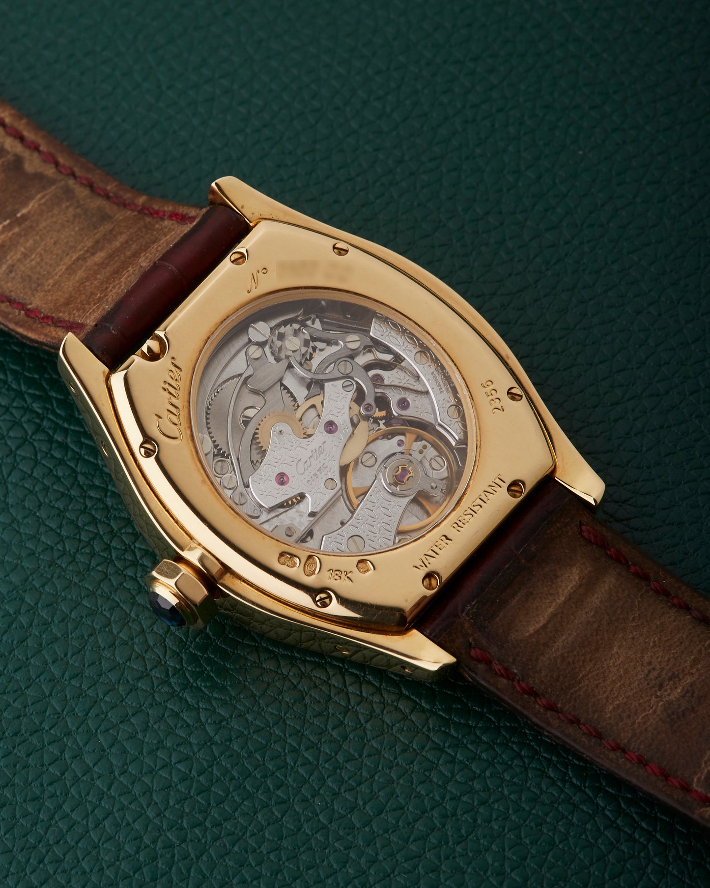 Cartier Tortue Monopoussoir CPCP 2356 Monopusher 18K Yellow Gold