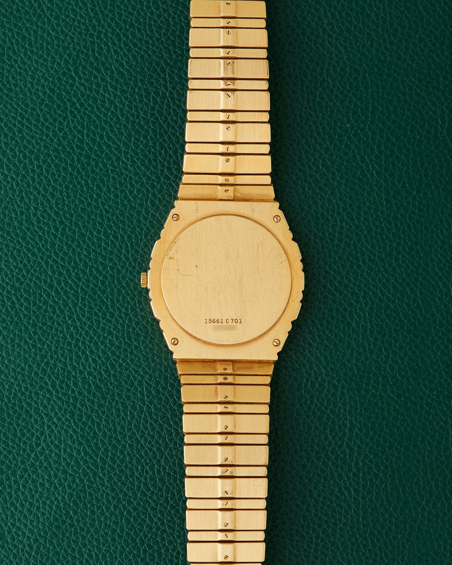 Piaget Polo Date 15661 C701 Round Jumbo 18K Gold