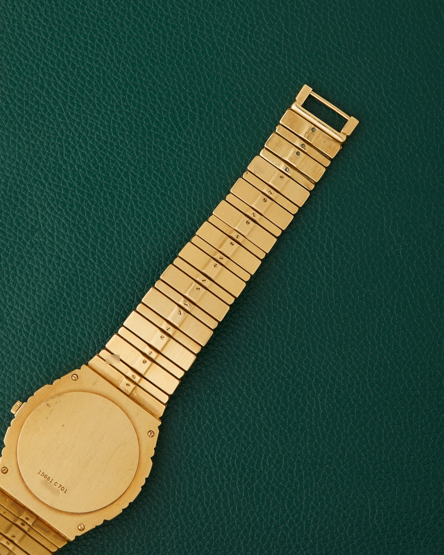 Piaget Polo Date 15661 C701 Round Jumbo 18K Gold