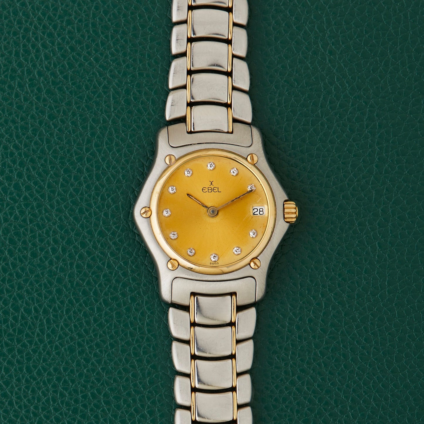 Ebel 1911 Ref. 188901 Steel & 18k Gold Two Tone Diamond Markers Watch