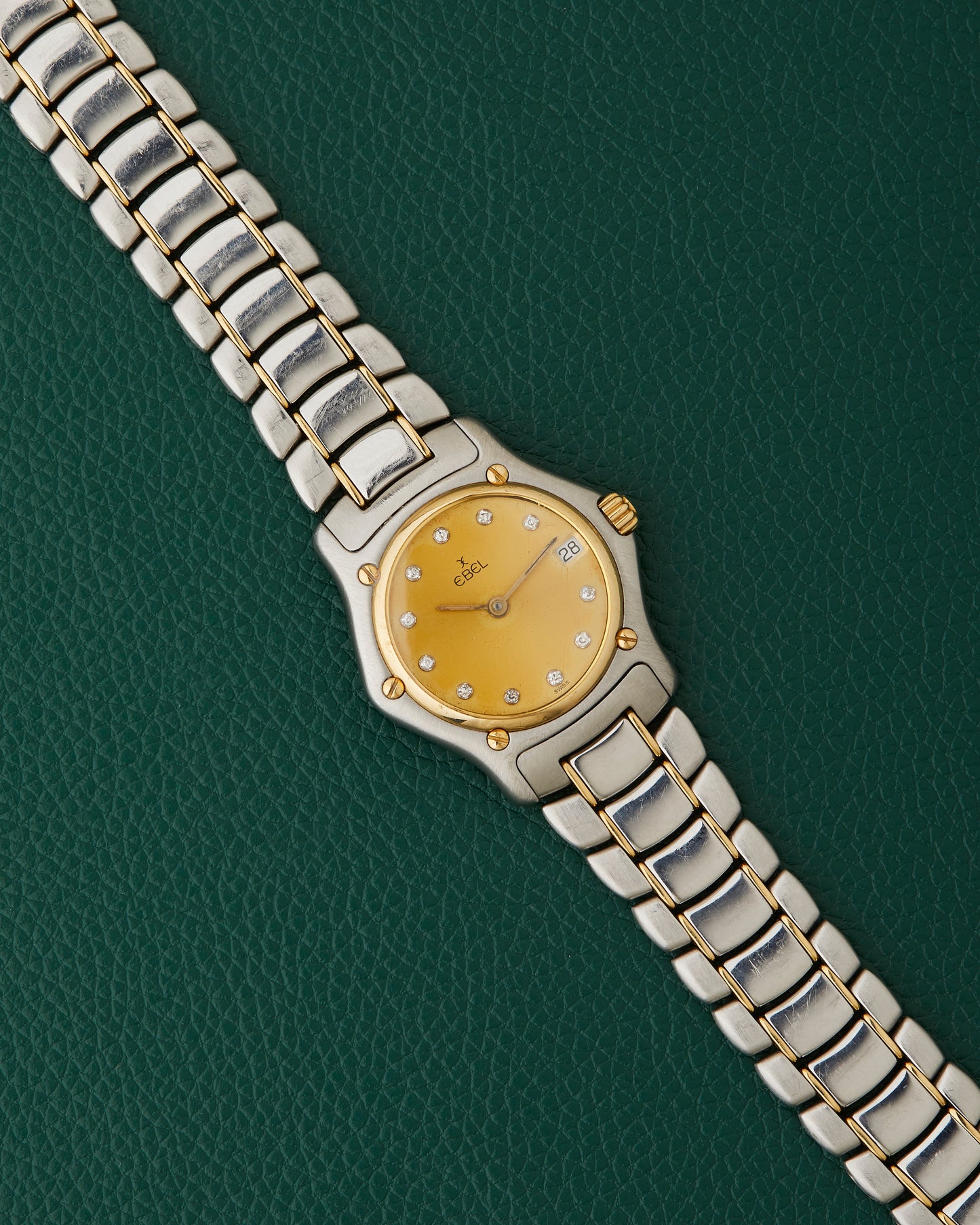 Ebel 1911 Ref. 188901 Steel & 18k Gold Two Tone Diamond Markers Watch