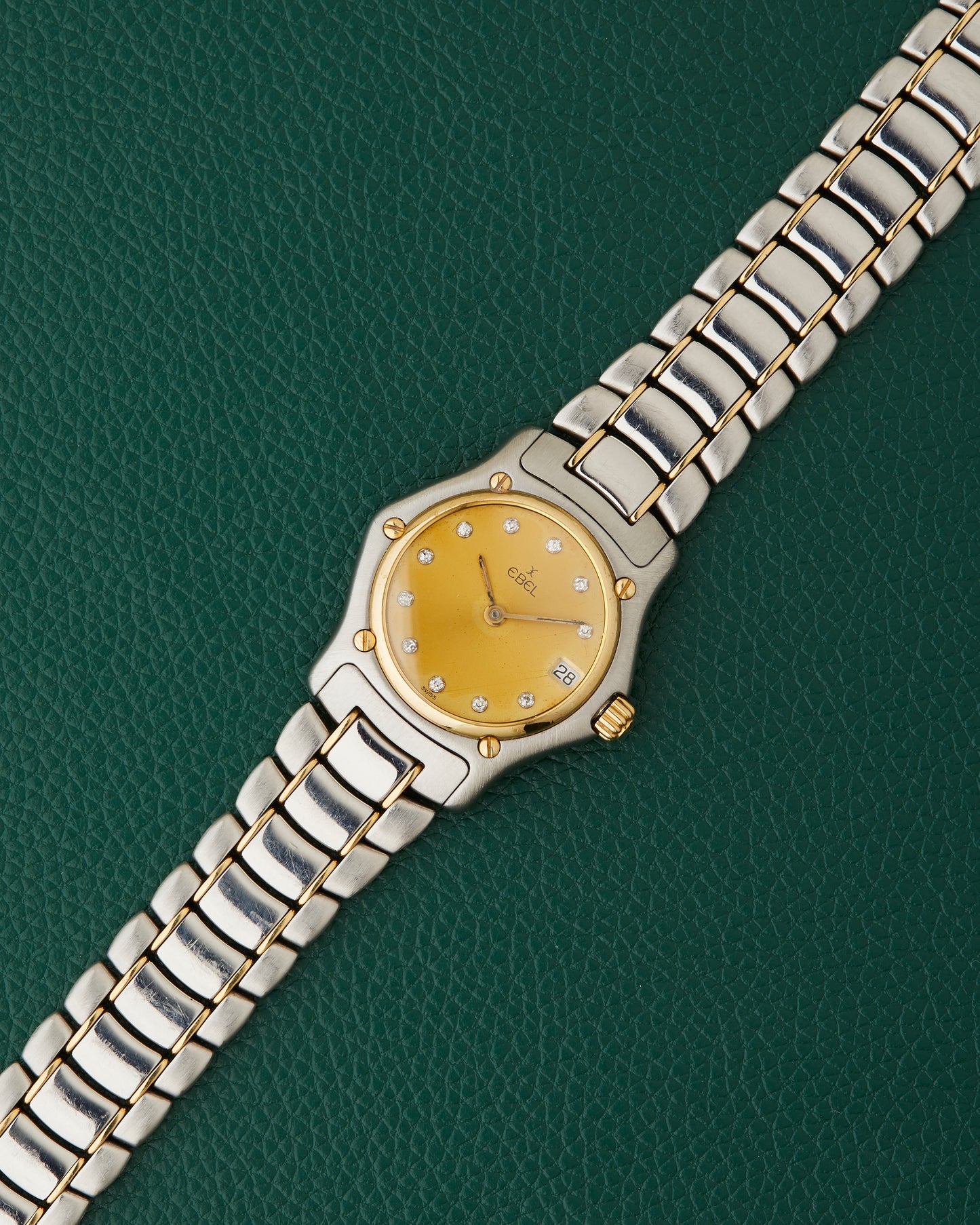Ebel 1911 Ref. 188901 Steel & 18k Gold Two Tone Diamond Markers Watch