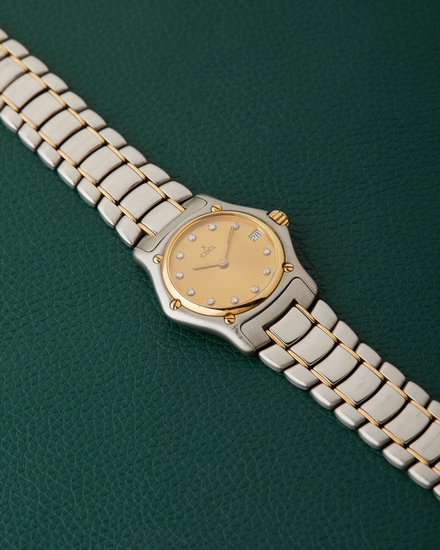 Ebel 1911 Ref. 188901 Steel & 18k Gold Two Tone Diamond Markers Watch