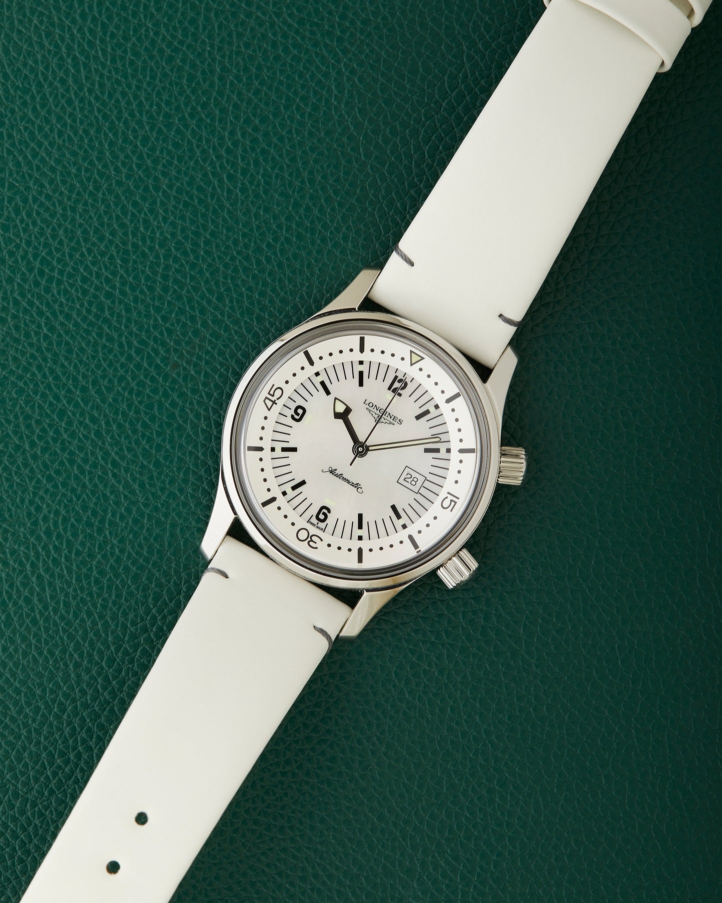 Longines Legend Diver L3.374.4.80.0 Mother of Pearl Dial Full Set