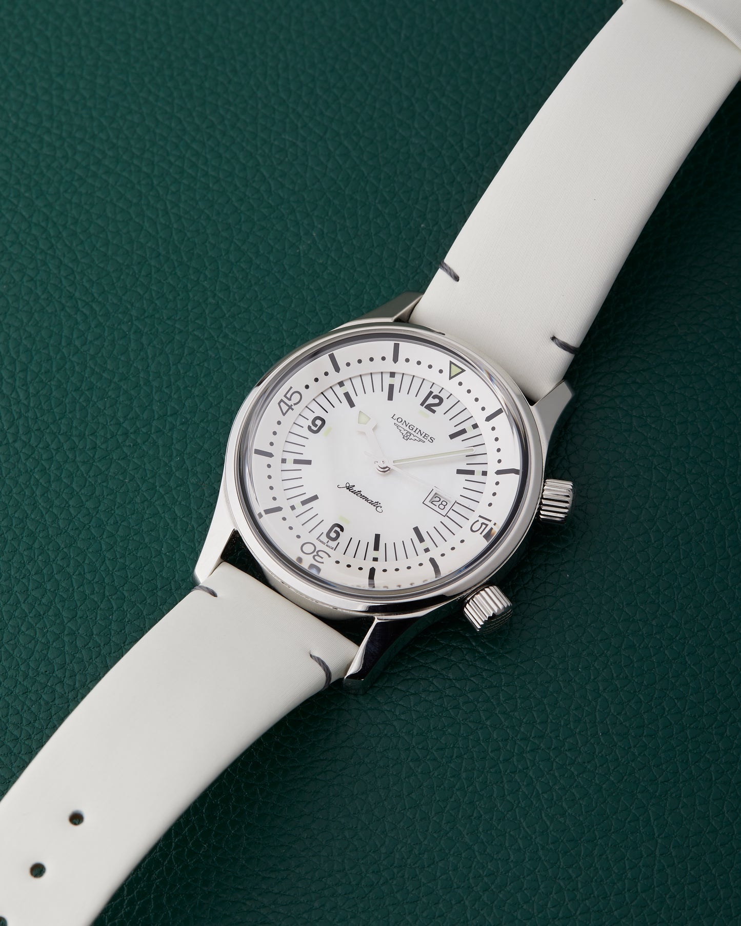 Longines Legend Diver L3.374.4.80.0 Mother of Pearl Dial Full Set