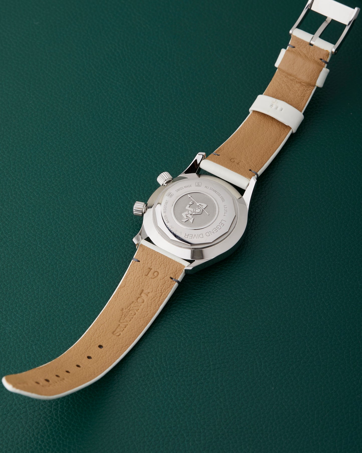 Longines Legend Diver L3.374.4.80.0 Mother of Pearl Dial Full Set